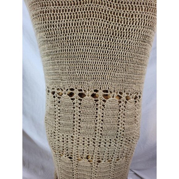 Sundance Size XS Brown Crochet Halter Top Dress - Picture 3 of 7